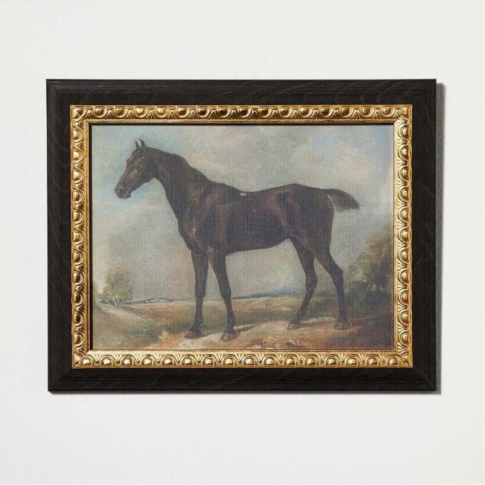 Stunning Framed‎ Horse Painting.
